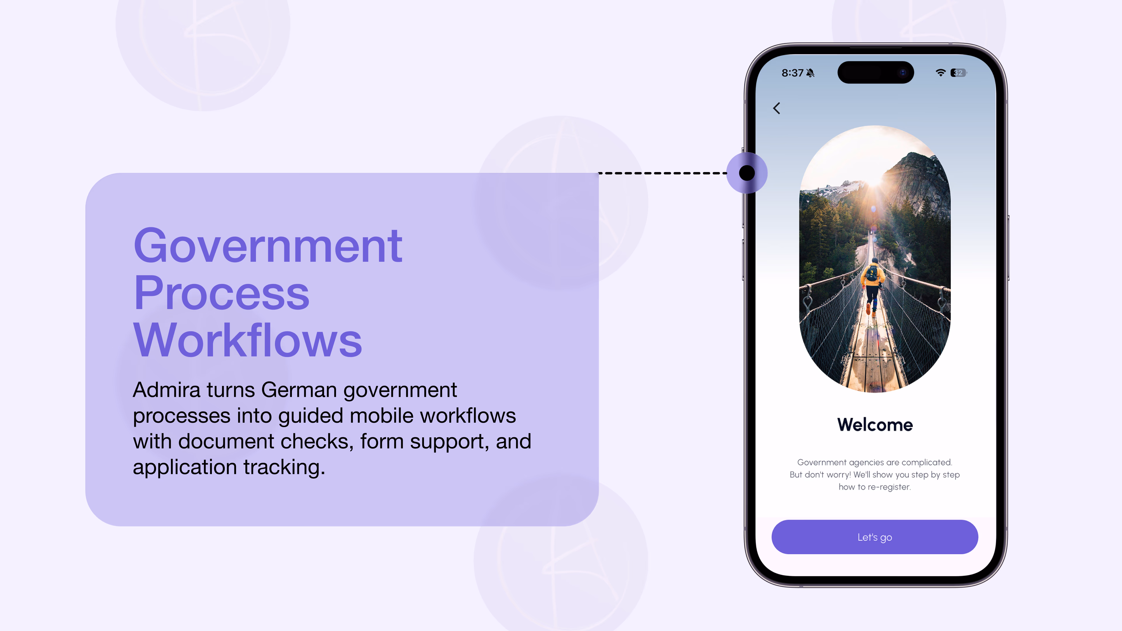 Admira — Mobile app interface, a case study by Codeable