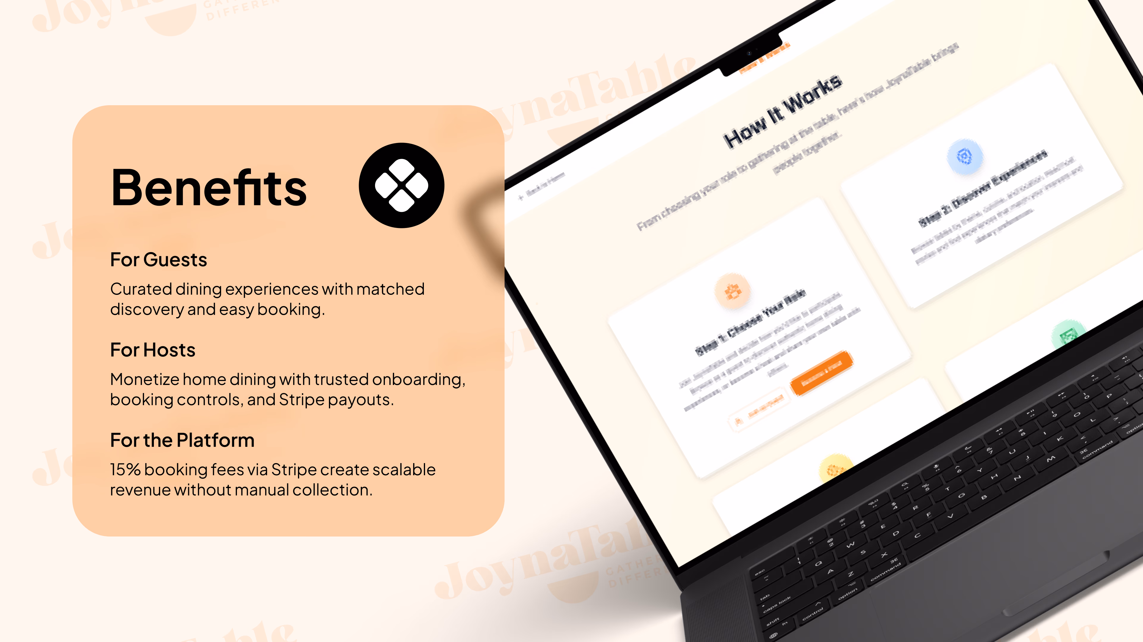 JoynaTable — Web app interface, a case study by Codeable