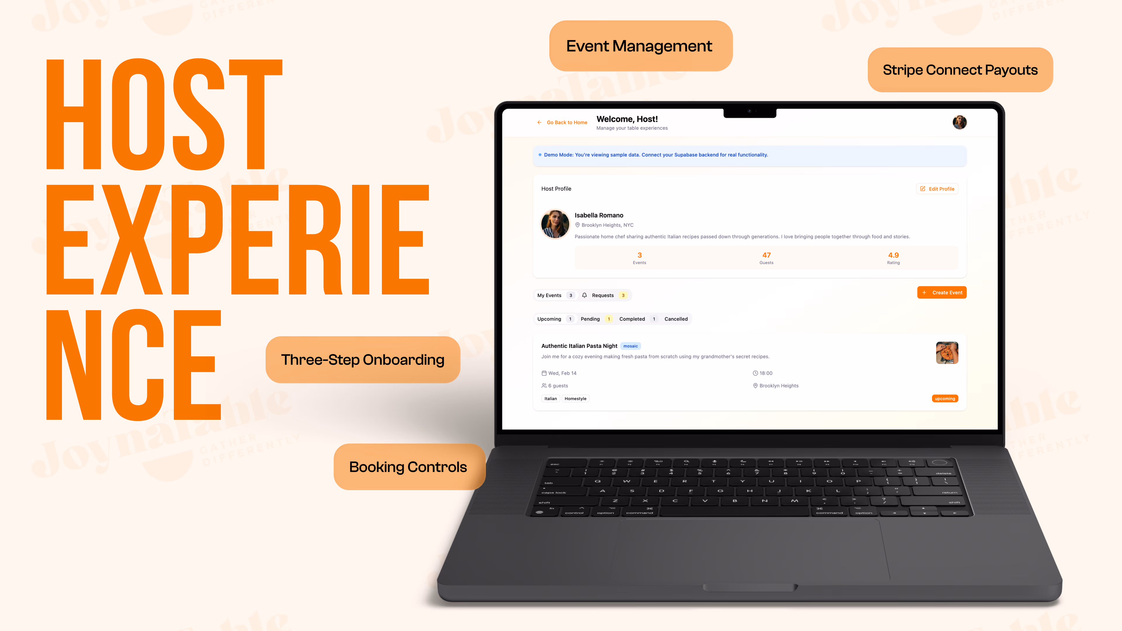 JoynaTable — Web app interface, a case study by Codeable